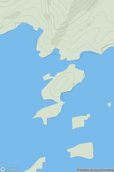 Thumbnail image for An Garbh-eilean [Mallaig to Fort William] showing contour plot for surrounding peak